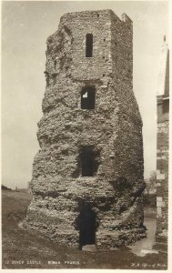 Postcard England Dover Castle Roman Pharos historical landmark