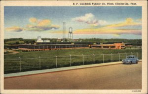 Clarksville Tennessee TN BF Goodrich Rubber Co Plant Linen Vintage Postcard