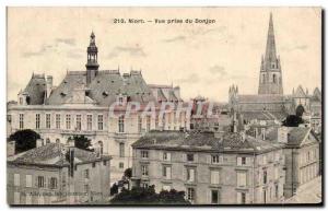 Old Postcard Niort Vue Prize Du Donjon