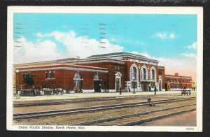 Union Pacific RR Station Outside North Platte NE Used 1942
