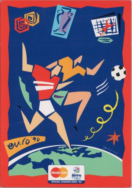 Sports Advertising Postcard - Football, Euro 1996, Mastercard Ref.RR17963