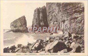 Old Postcard 8057 Cap Frehel appearance of the cliffs form panel