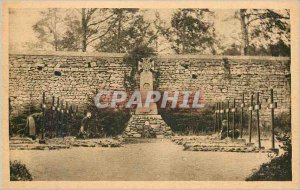 Postcard Old Monastery of St. Mary of Peter Vire (Yonne) Cimetiereet Cross Gr...