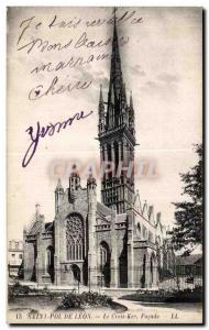 Old Postcard Saint Pol de Leon Creisker The Facade