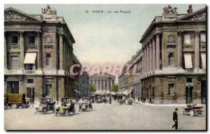 Paris - 1 - The Royal Street - Old Postcard