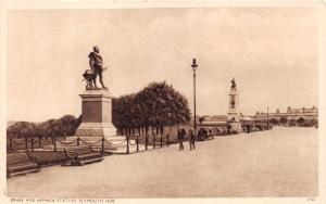 PLYMOUTH HOE DEVON UK DRAKE & ARMADA STATUES~HARVEY BARTON PHOTO POSTCARD