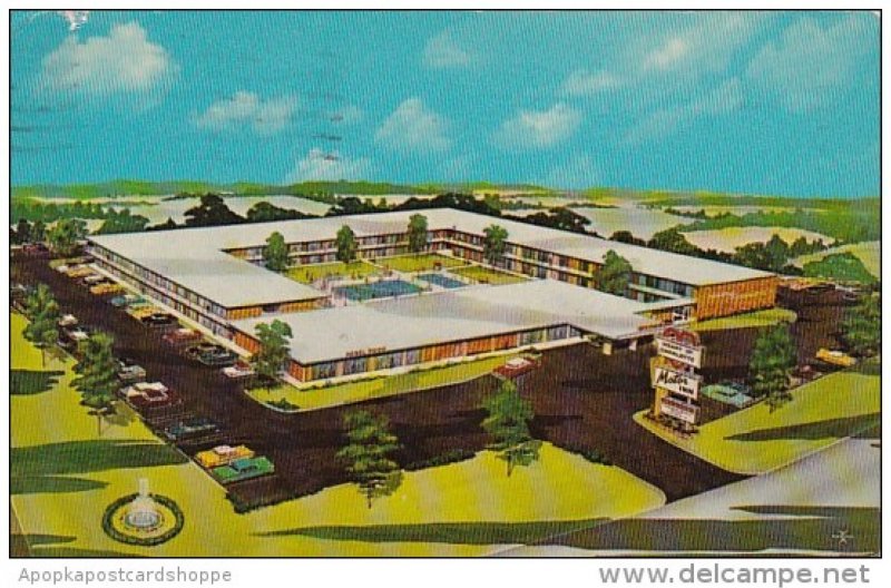 North Carolina Charlotte Heart Of Charlotte Motor Inn 1965