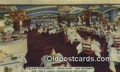 Linen, Iceland Restaurant, New York City, NYC USA Unused light wear