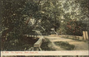 Mast Hope Pennsylvania PA The Highway c1910 Vintage Postcard