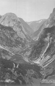 Naerodalen Norway Scenic Birdseye View Real Photo Antique Postcard K97799