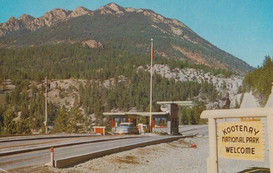 Radium Hot Springs Entrance Postcard