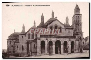 Old Postcard Perigueux in P?rigueux Cathedral Portal