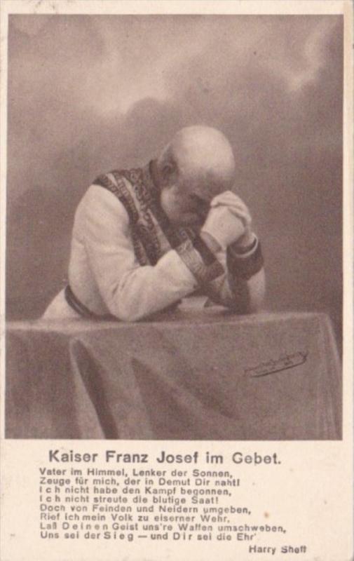 Kaiser Fraanz Josef Im Gebet Praying