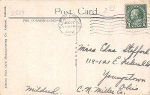 E86/ Carrollton Ohio Postcard Carroll Co 1928 Cummings Trust Co Bank