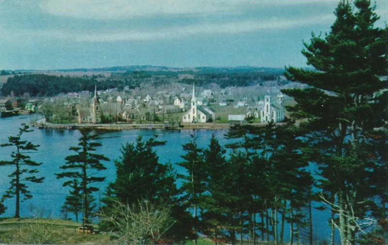 Mahone Bay NS, Nova Scotia, Canada - Seacoast Town on Atlantic Ocean