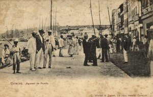 curacao, D.W.I., WILLEMSTAD, Aguasal de Punda (1910s) C. Winkel & Zonen Postcard
