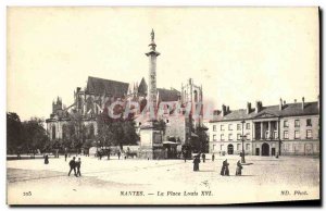 Old Postcard Nantes Place Louis XVI