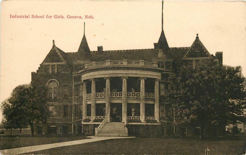 c1910 Postcard Industrial School for Girls Geneva NE Reformatory Fillmore County