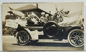 RPPC Kansas City Missouri B.P.O.E. No.26 Parade Automobile Photo Postcard 019