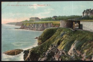 Rhode Island NEWPORT Cliff Walk showing Arch Breakers - pm1907 - DB Divided Back