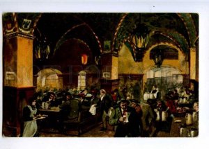 223594 MUNICH Advertising beer bar Hofbrauhaus RPPC to RUSSIA