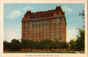 Vintage 1907 Postcard Fort Garry Hotel Winnipeg Manitoba Unposted