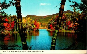 Moat Mountain and Red Eagle Pond White Mountains NH UNP Chrome Postcard C1