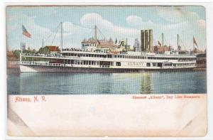 Steamer Albany at Albany New York 1907c postcard