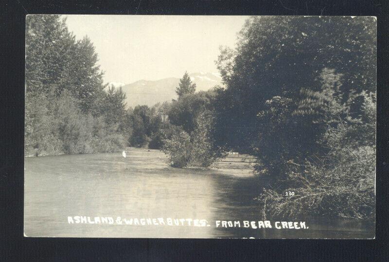 RPPC ASHLAND OREGON BEAR CREEK WAGNER BUTTE VINTAGE REAL PHOTO POSTCARD