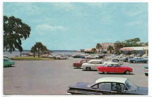 Shopping Center Cars Maxwell Store St Simons Island Georgia 1960c postcard