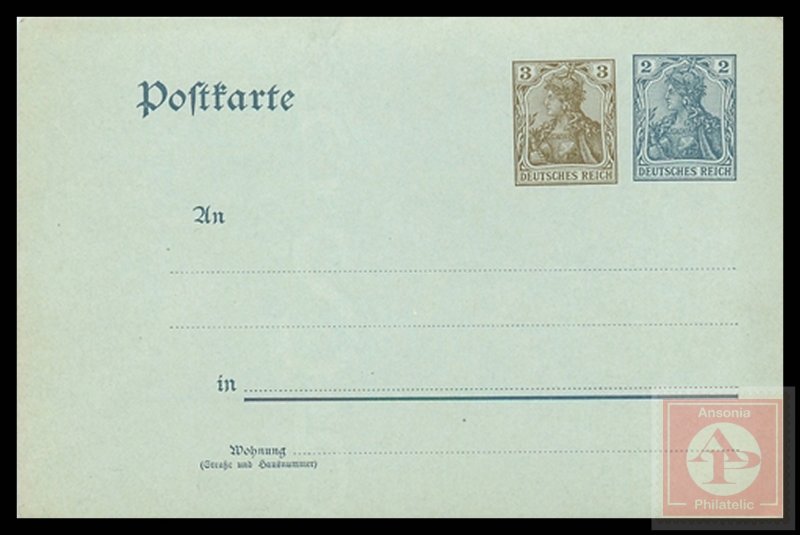 German Reichspost Postcard