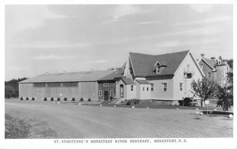 Monastery Nova Scotia St Augustines Minor Seminary Real Photo Postcard K67557