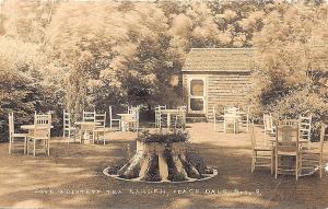 Peace Dale R.I. Dove & Distaff Tea Garden RP Postcard