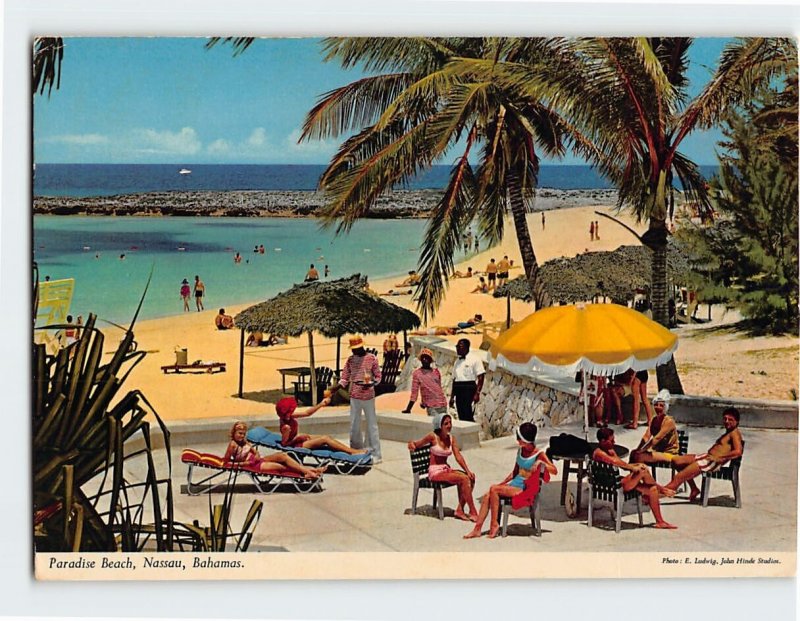 Postcard Paradise Beach, Nassau, Bahamas