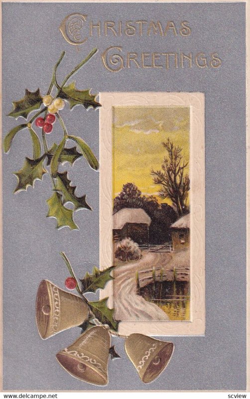 CHRISTMAS, 1900-1910s; Christmas Greetings, Winter Scene