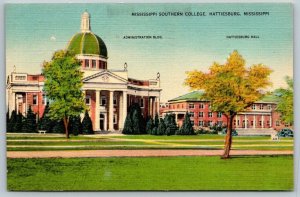 1943  Mississippi Southern College  Hattiesburg    Postcard