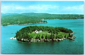 Postcard - Bear Island Light - Northeast Harbor, Maine