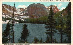 Vintage Postcard Loch Vale Estes Park Rocky Mountain National Park Colorado CO