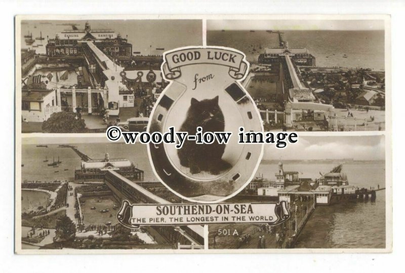 tq1966 - Essex - Multiview x 5, of Various Views  of Southend-on-Sea - Postcard 