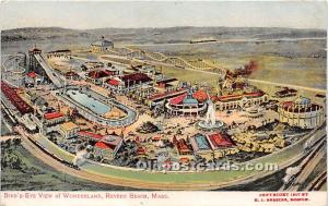 Bird's Eye View of Wonderland Revere Beach, MA, USA Writing on back 