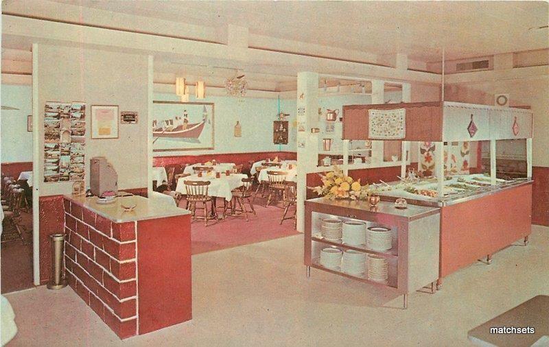 1950s Postcard Rack Sweden House Restaurant Santa Barbara California 6121