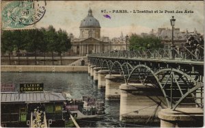 CPA PARIS 6e - 97. L'Institut et le Pont des Arts (55179)