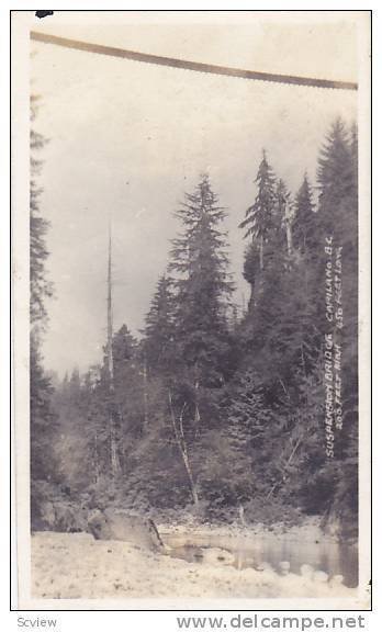 RP, Suspension Bridge, Capilano, British Columbia, Canada, 1920-1940s