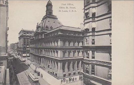 Missouri St Louis Post Office Olive St Front