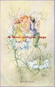 Rene Cloke, Valentine No 5374, Love-in-a-Mist, Fairies in Flowers