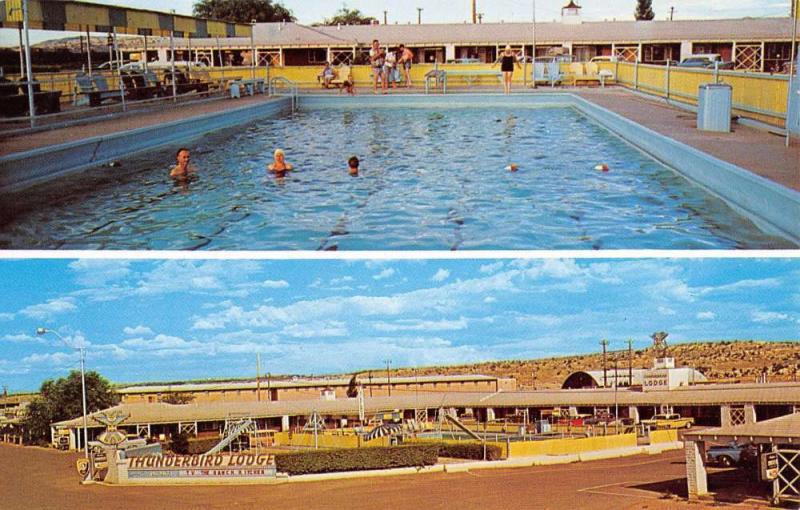 Gallup New Mexico Thunderbird Lodge Highway 66 Multiview Vintage Postcard K24607