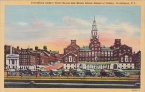 Rhode Island Providence County Court House & Rhode Island School Of Design Cu...