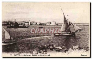 Old Postcard This Rentree of Fishing Boat