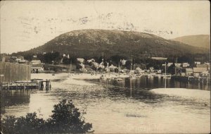 Camden ME Maine Harbor & Boats 1907 Used Real Photo Postcard