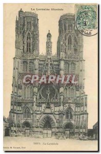 Old Postcard Lorraine Toul Illustree La Cathedrale